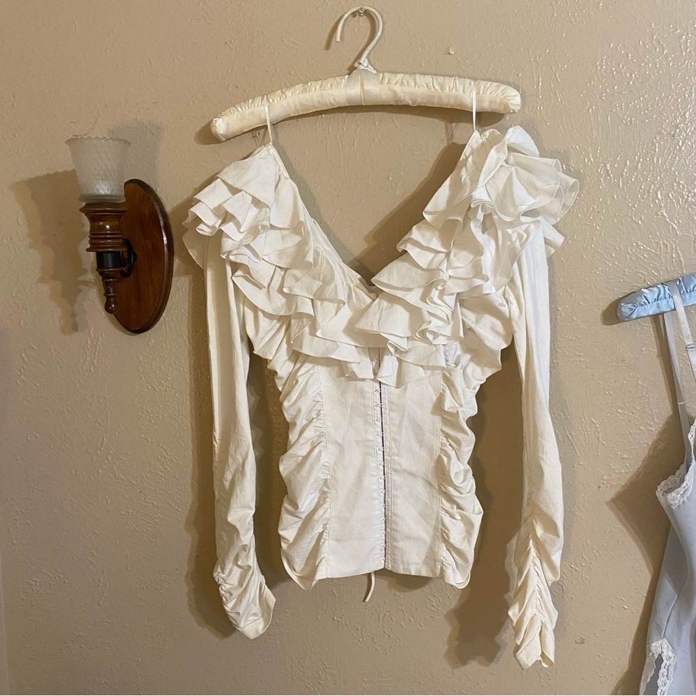 ANNE FONTAIN CORSET BLOUSE